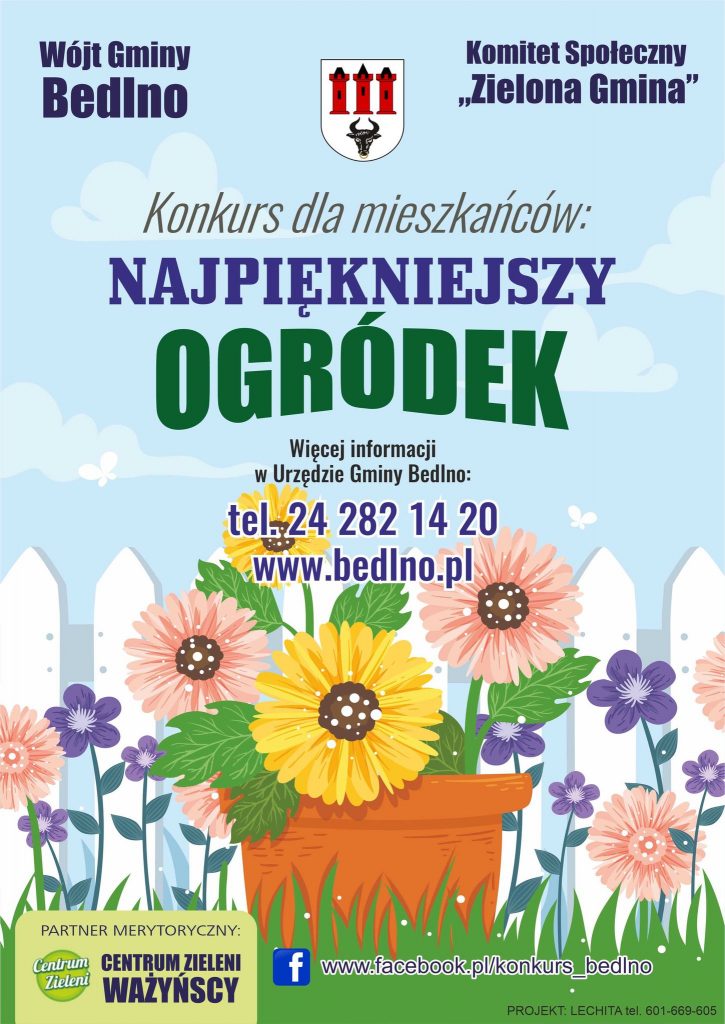 Konkurs „Najpiękniejszy ogródek w Gminie Bedlno”
