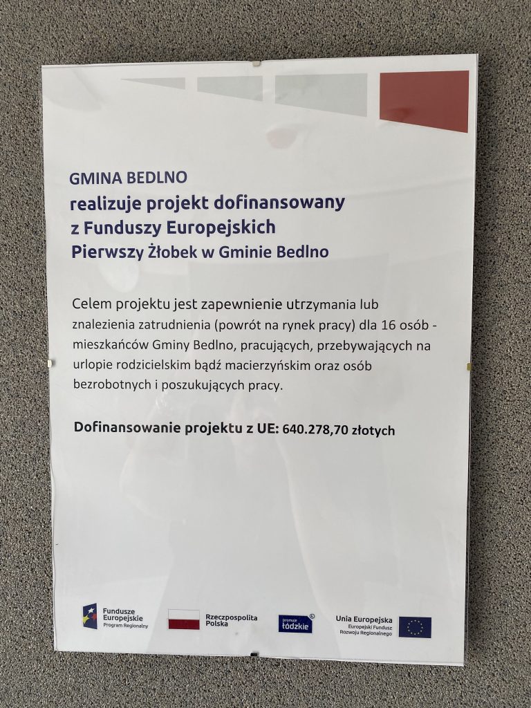 Pierwszy Żłobek w Gminie Bedlno