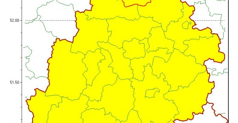 Ostrzeżenie meteorologiczne Nr 72