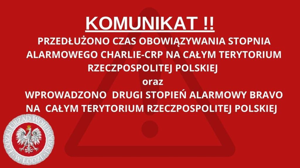KOMUNIKAT RZĄDOWEGO CENTRUM BEZPIECZEŃSTWA