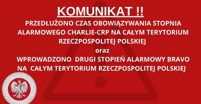 KOMUNIKAT RZĄDOWEGO CENTRUM BEZPIECZEŃSTWA