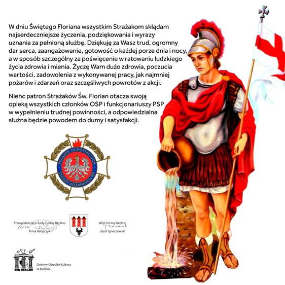 Najlepsze życzenia z okazji Międzynarodowego Dnia Strażaka