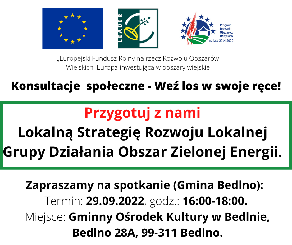 Konsultacje społeczne - Program