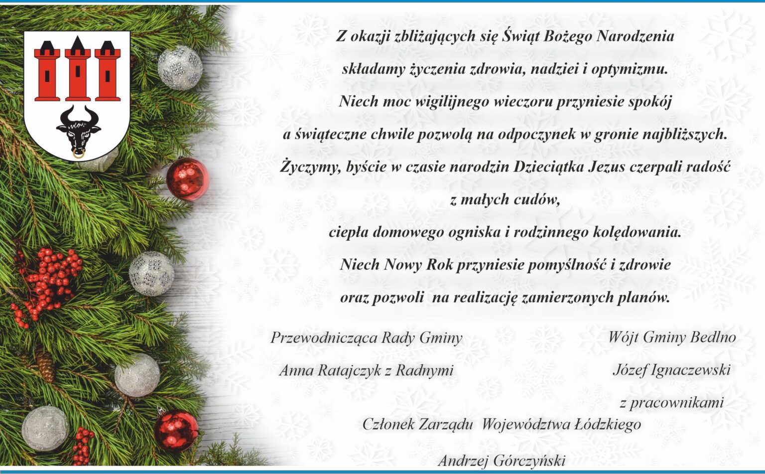 Życzenia Bożonarodzeniowe