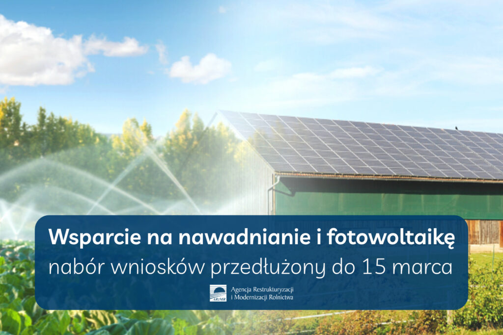 Wnioski na nawadnianie i fotowoltaikę