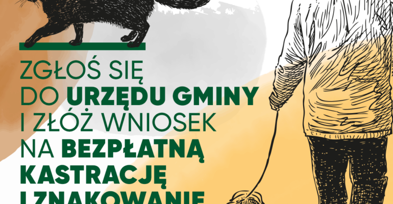 RUSZA AKCJA BEZPŁATNEJ KASTRACJI I ZNAKOWANIA ZWIERZĄT! SKONTAKTUJ SIĘ Z URZĘDEM GMINY!