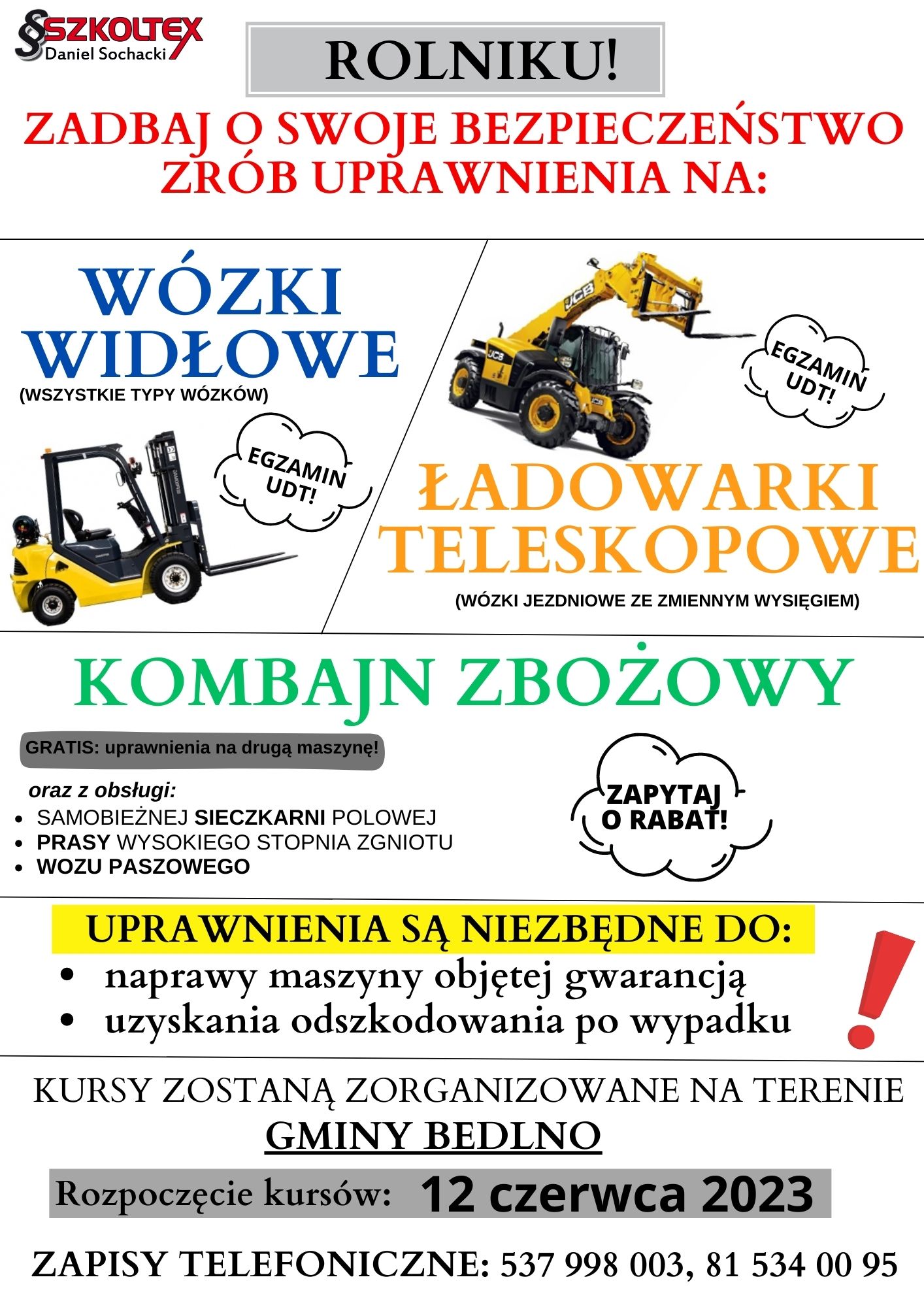 Szkolenia dla mieszkańców Gminy Bedlno