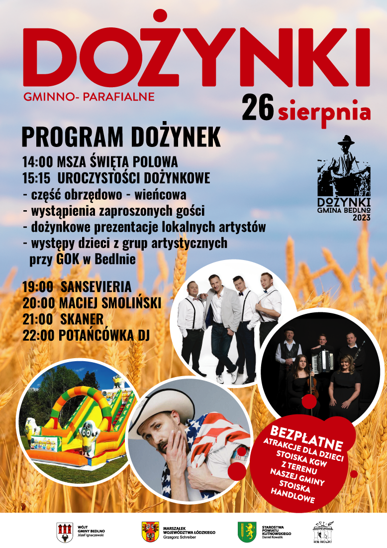 Zapraszamy Na Dożynki Gminno-Parafialne.