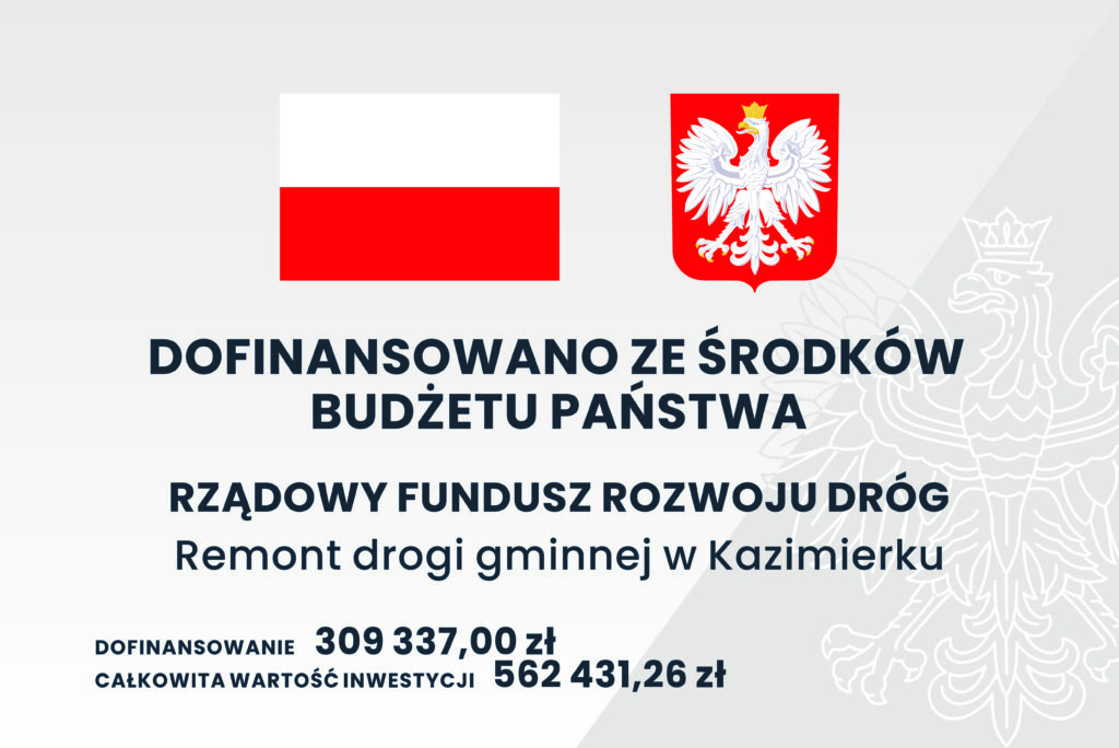 Remont drogi gminnej w Kazimierku