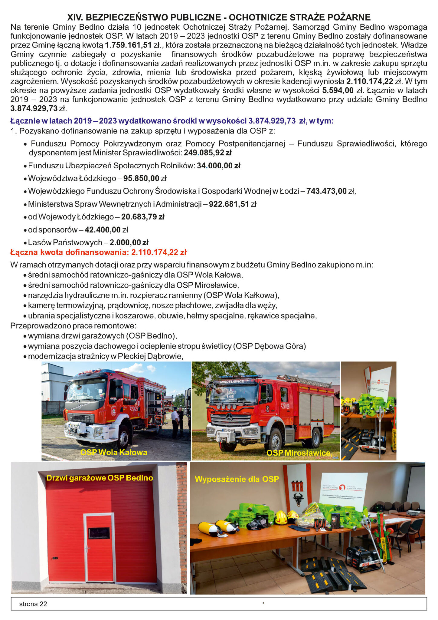 INFORMACJE Z GMINY BEDLNO