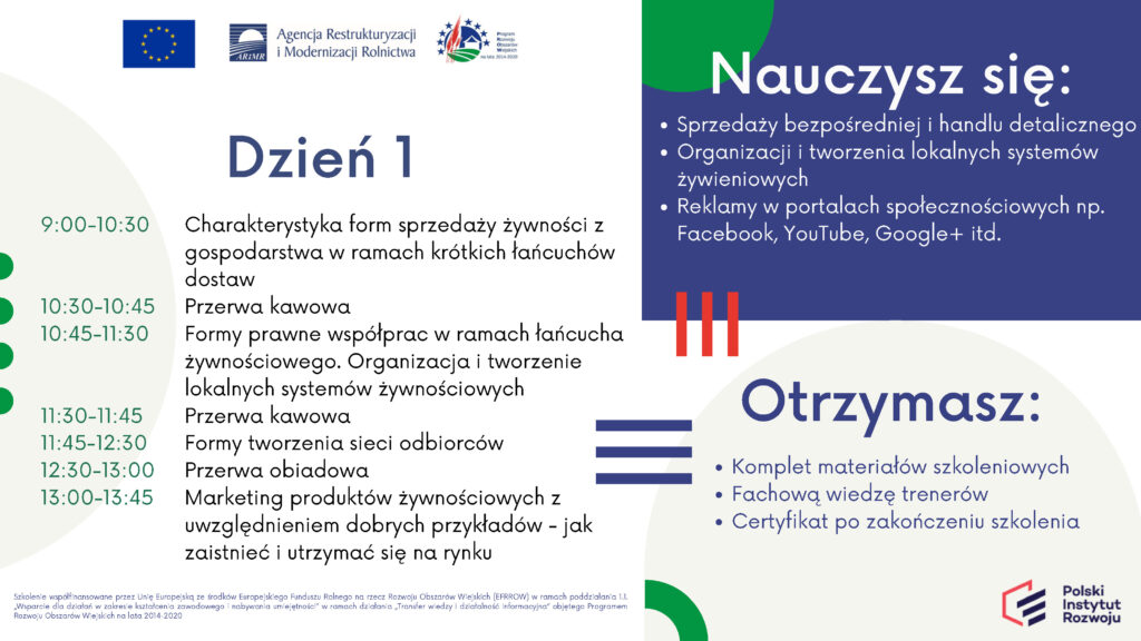 Zapraszamy na szkolenia