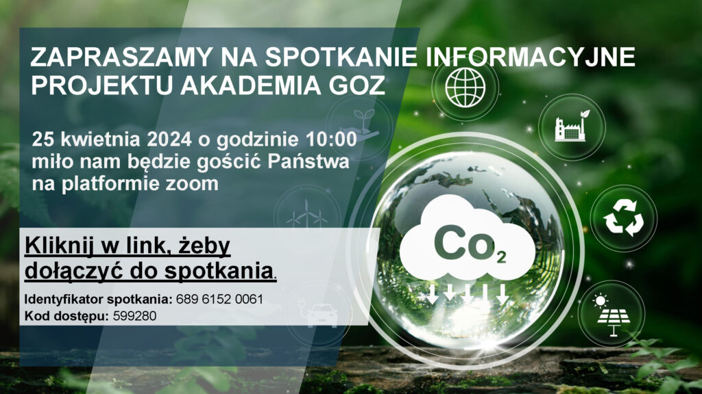 Projekt Akademia GOZ, realizowany przez Krajową Izbę Gospodarczą i Instytut ADN. Zapraszamy na spotkanie informacyjne