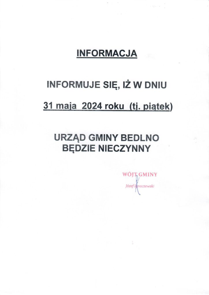 informacja maj